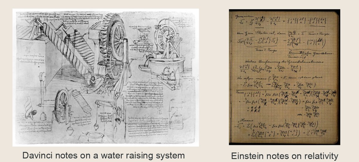 Excerpt from Da-vinci and Einstein notes